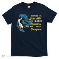 Betta Fish Because Fish Lover Aquarium Vintage Betta Fish T-Shirt thumb 0