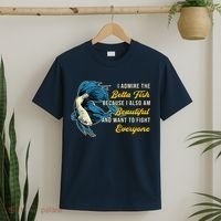 Betta Fish Because Fish Lover Aquarium Vintage Betta Fish T-Shirt thumb 2