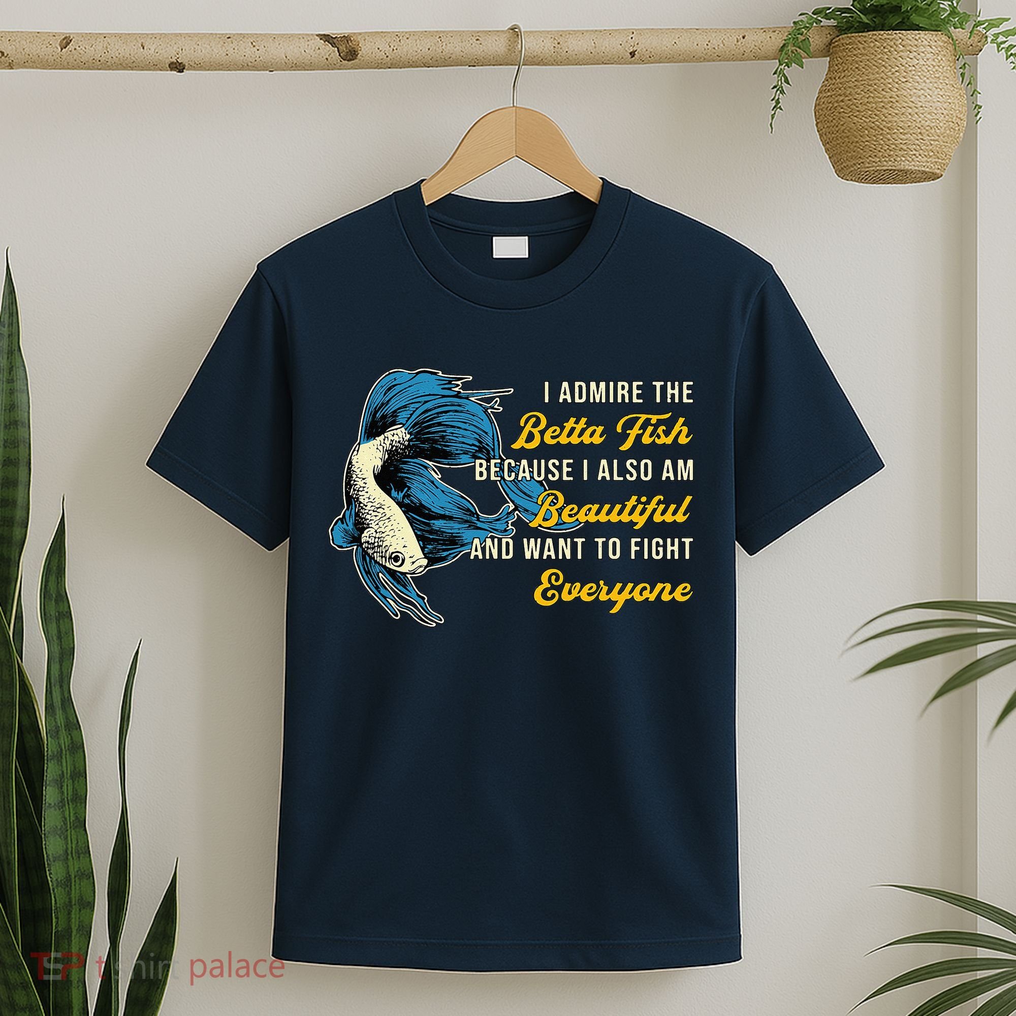 Betta Fish Because Fish Lover Aquarium Vintage Betta Fish T-Shirt