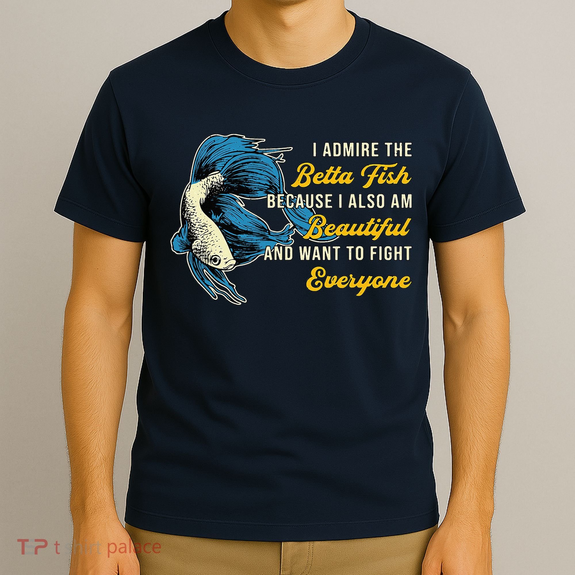 Betta Fish Because Fish Lover Aquarium Vintage Betta Fish T-Shirt