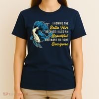 Betta Fish Because Fish Lover Aquarium Vintage Betta Fish T-Shirt thumb 4