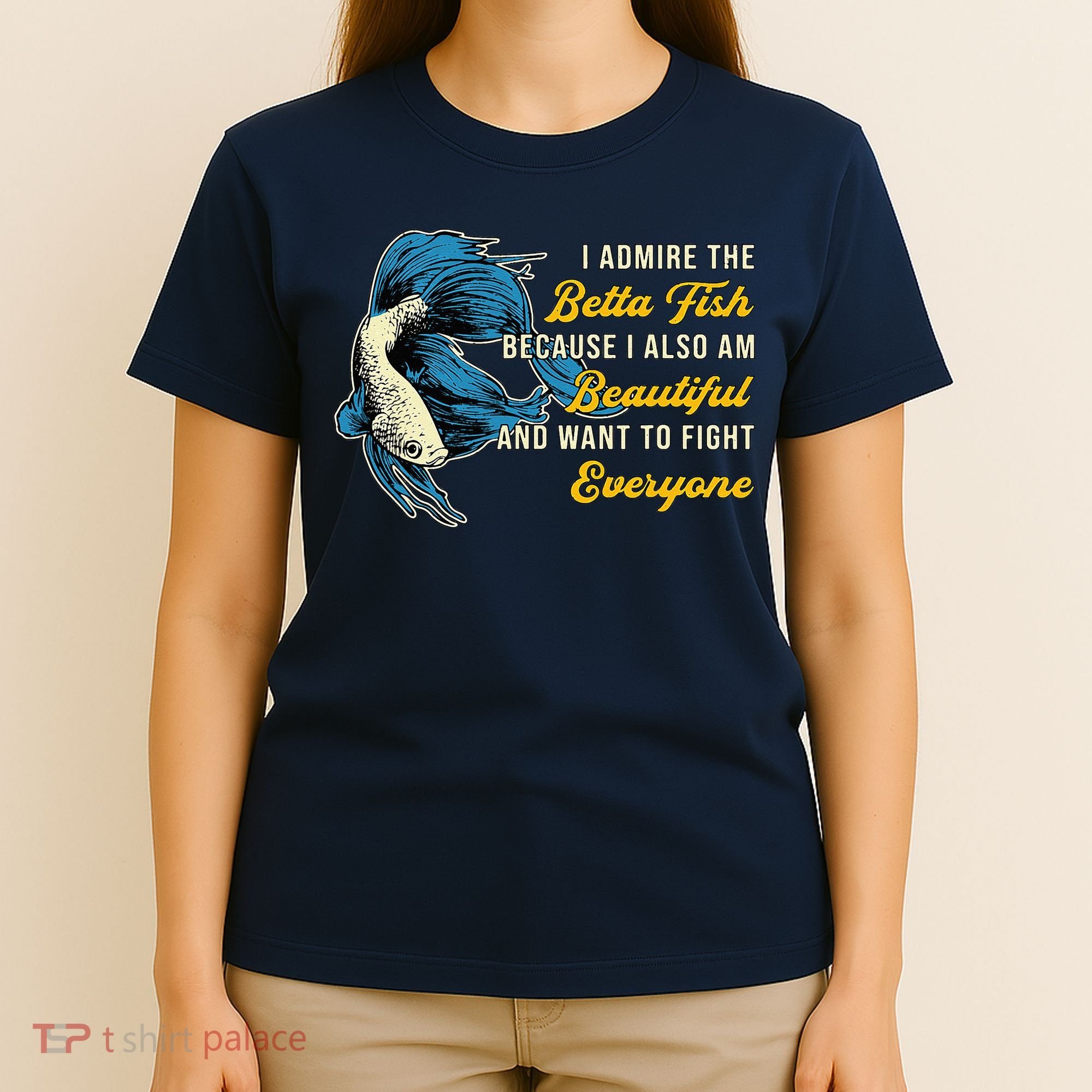 Betta Fish Because Fish Lover Aquarium Vintage Betta Fish T-Shirt