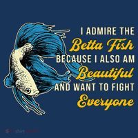 Betta Fish Because Fish Lover Aquarium Vintage Betta Fish T-Shirt thumb 7