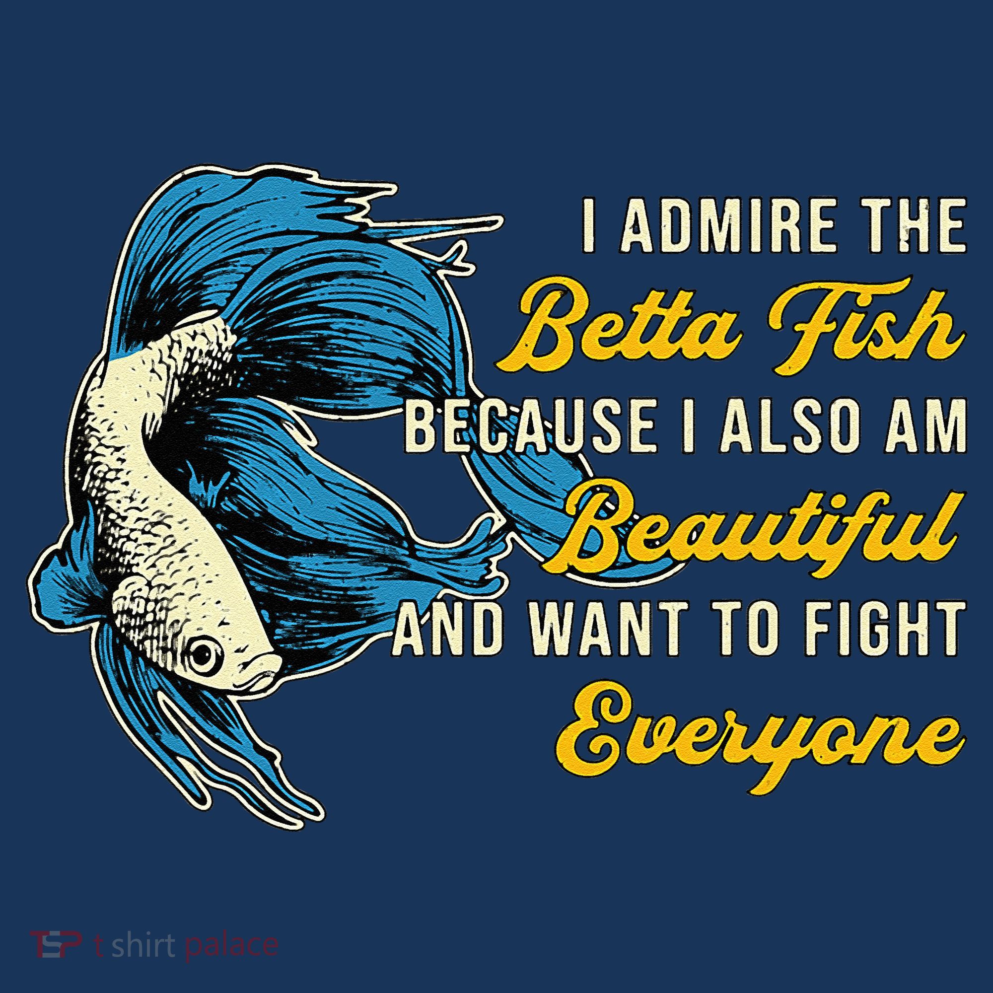 Betta Fish Because Fish Lover Aquarium Vintage Betta Fish T-Shirt