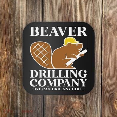 Beaver Fan Beaver Lover Funny Beaver Cute Beaver Coaster