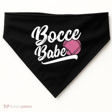 Bocce Funny Bocce Player Italian Bowling Bocce Ball Gift USA-Made Doggie Bandana