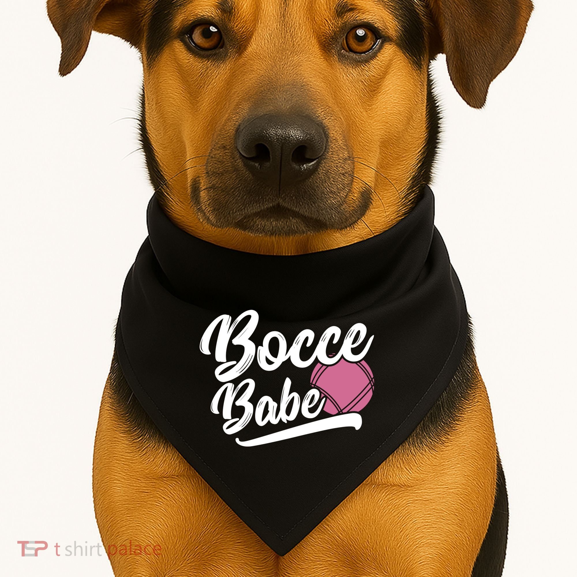 Bocce Funny Bocce Player Italian Bowling Bocce Ball Gift USA-Made Doggie Bandana