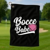 Bocce Funny Bocce Player Italian Bowling Bocce Ball Gift Golf Towel thumb 1