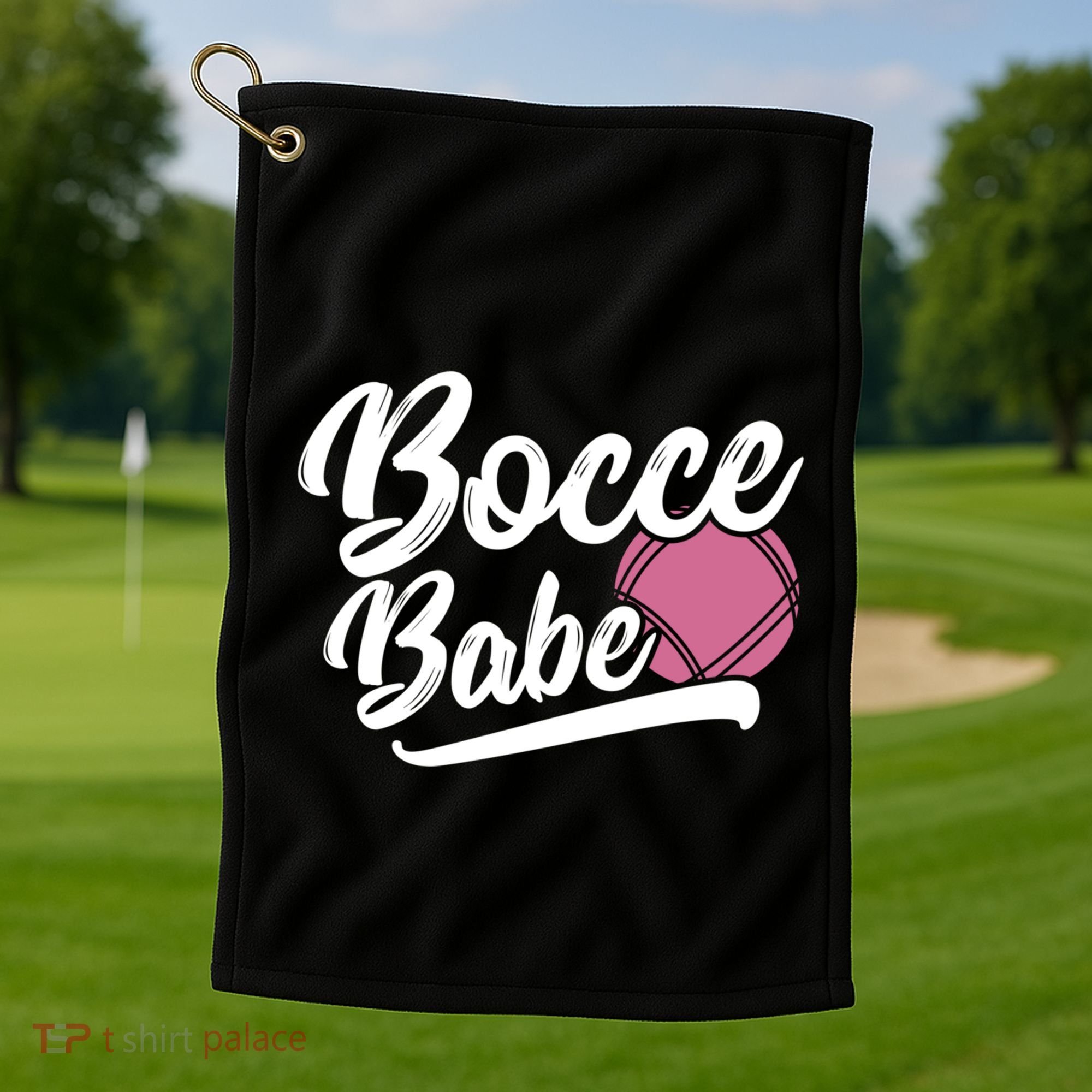 Bocce Funny Bocce Player Italian Bowling Bocce Ball Gift Golf Towel