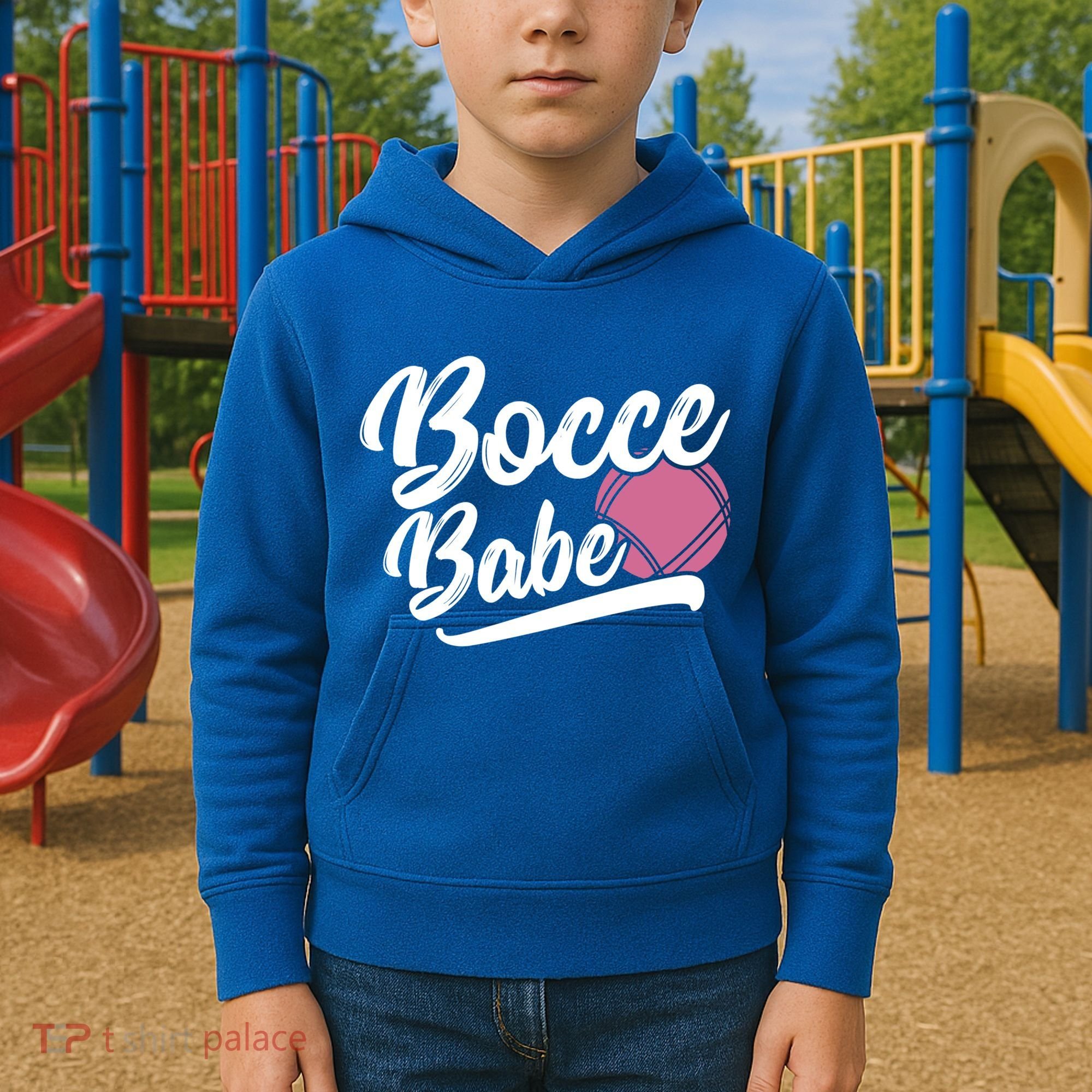 Bocce Funny Bocce Player Italian Bowling Bocce Ball Gift Kids Hoodie