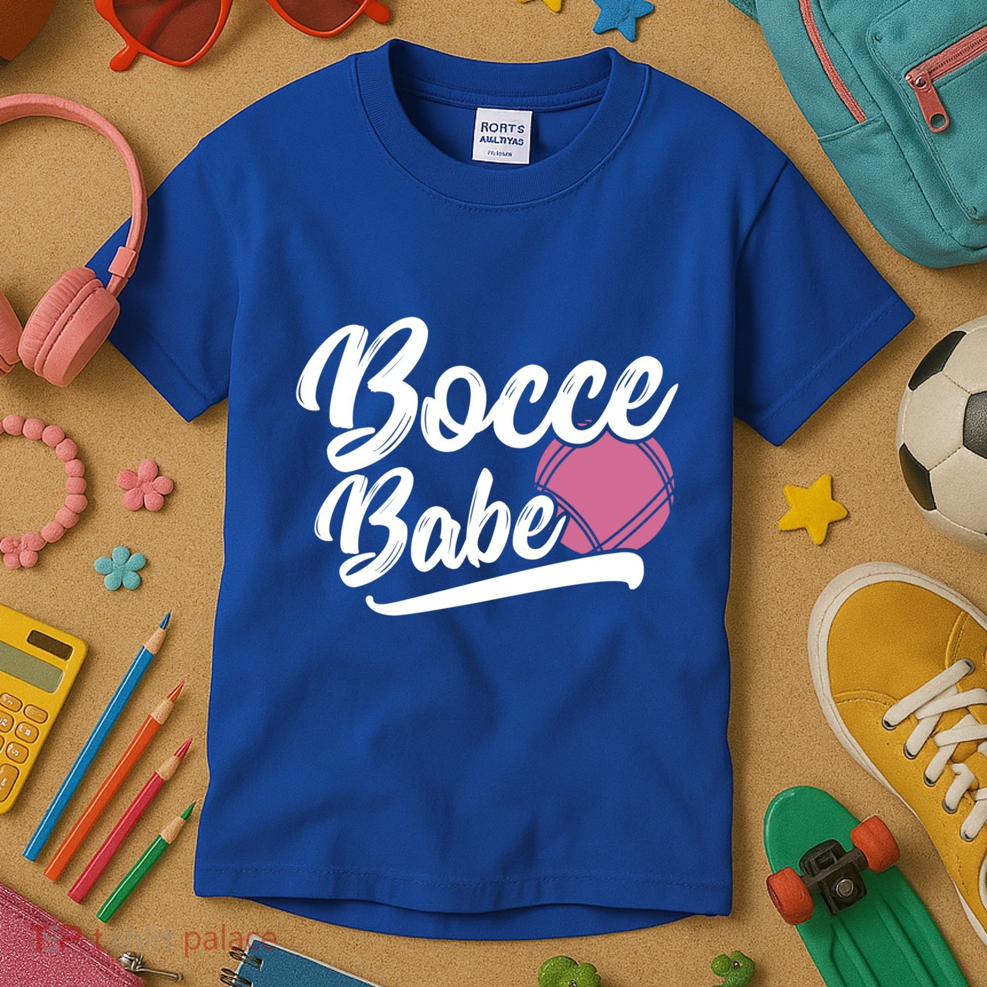 Bocce Funny Bocce Player Italian Bowling Bocce Ball Gift Kids T-Shirt