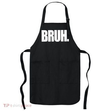Bruh Funny Bro Saying Surfer Skaters Greeting Apron
