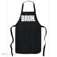 Bruh Funny Bro Saying Surfer Skaters Greeting Apron thumb 0