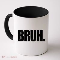 Bruh Funny Bro Saying Surfer Skaters Greeting Coffee Mug thumb 0