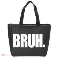 Bruh Funny Bro Saying Surfer Skaters Greeting Tote Bag thumb 0