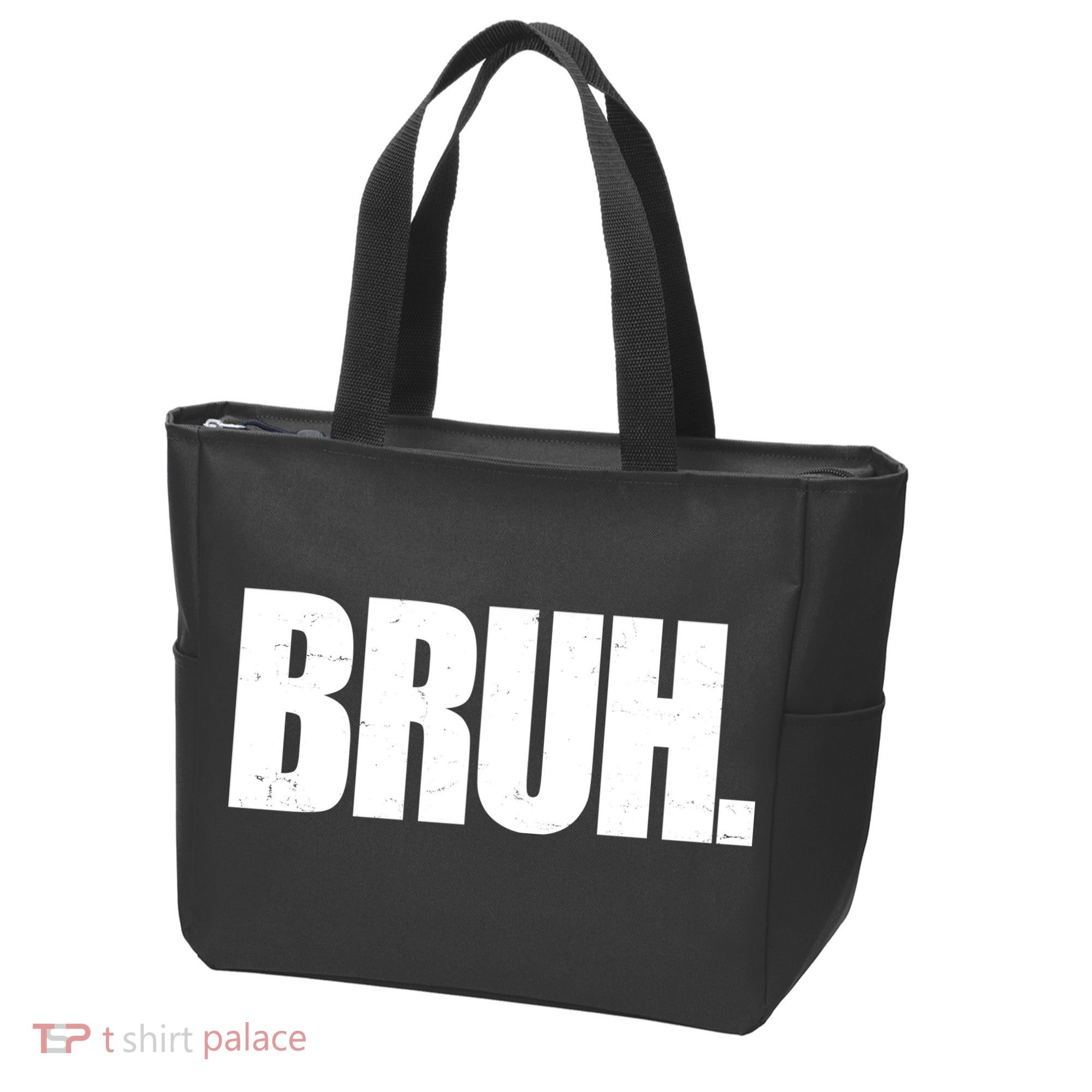 Bruh Funny Bro Saying Surfer Skaters Greeting Tote Bag