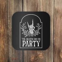 Bridesmaid Funny Bachelorette Party Til Death Do Us Party Coaster thumb 0