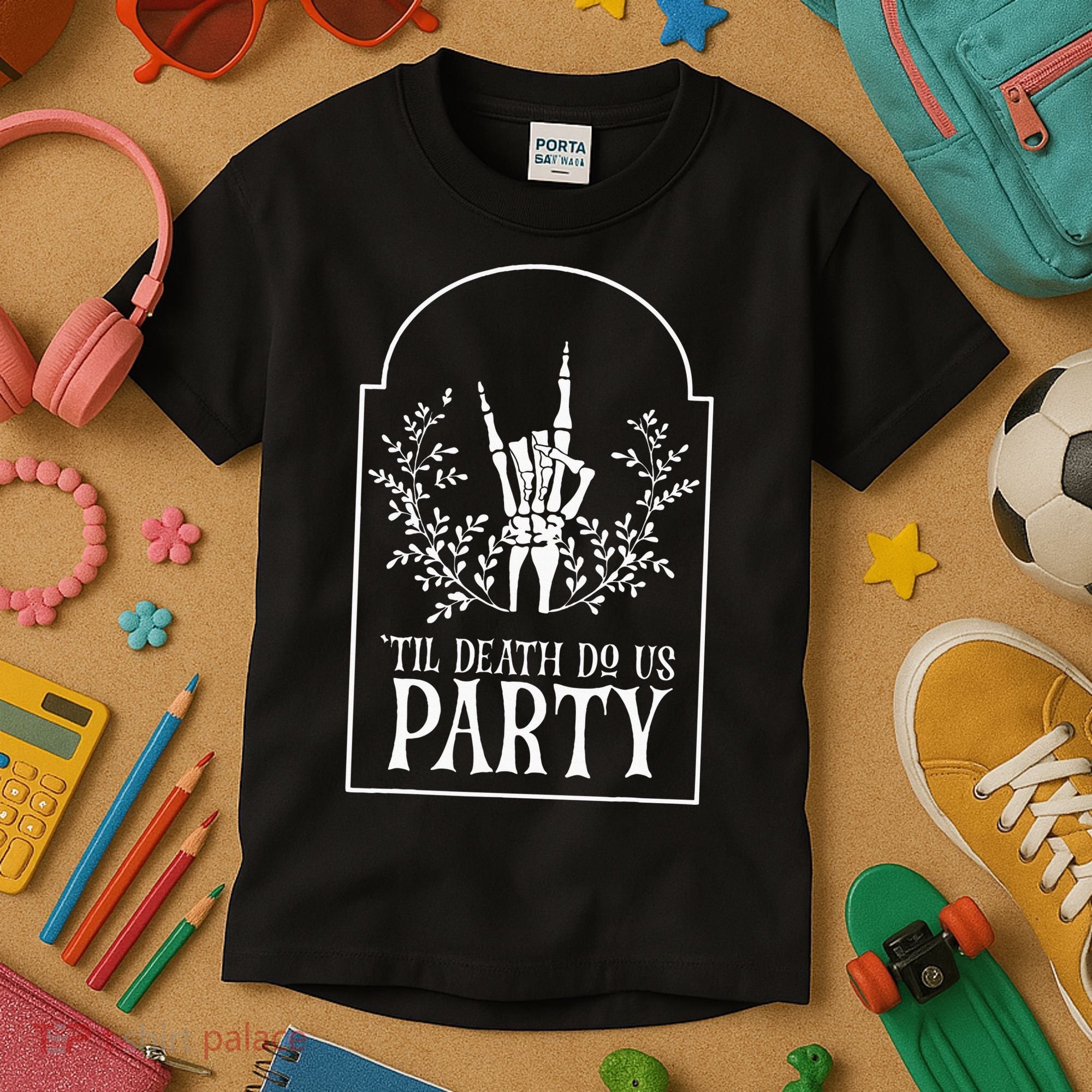 Bridesmaid Funny Bachelorette Party Til Death Do Us Party Kids T-Shirt