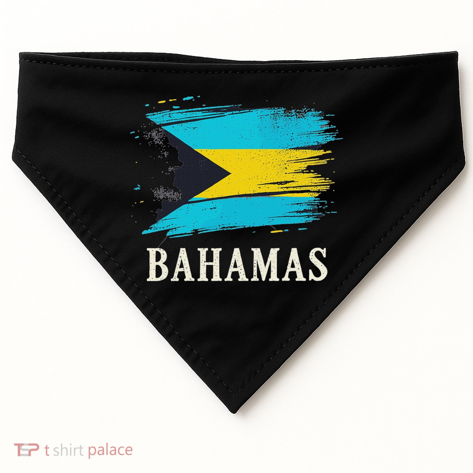 Bahamas Flag Bahamas Vacation USA-Made Doggie Bandana