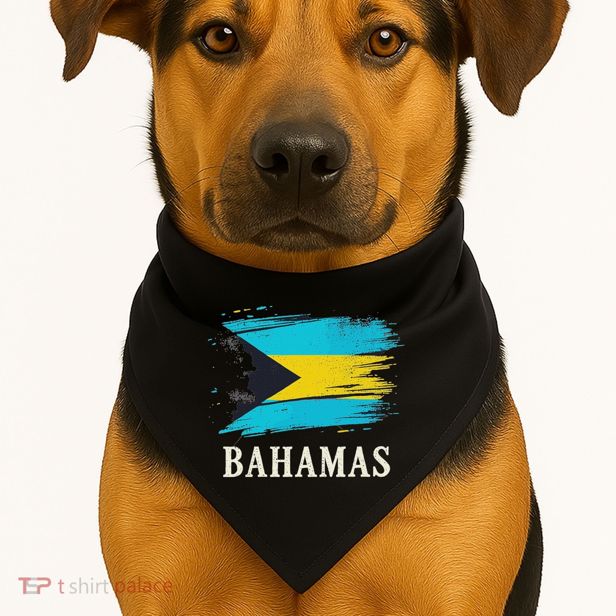Bahamas Flag Bahamas Vacation USA-Made Doggie Bandana