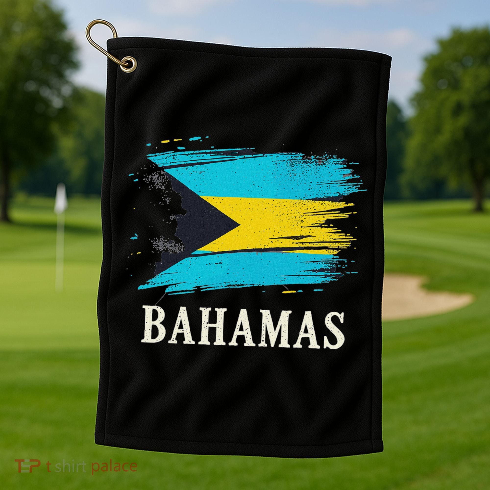Bahamas Flag Bahamas Vacation Golf Towel