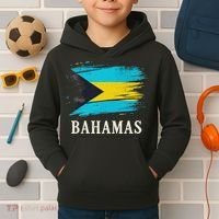Bahamas Flag Bahamas Vacation Kids Hoodie thumb 2