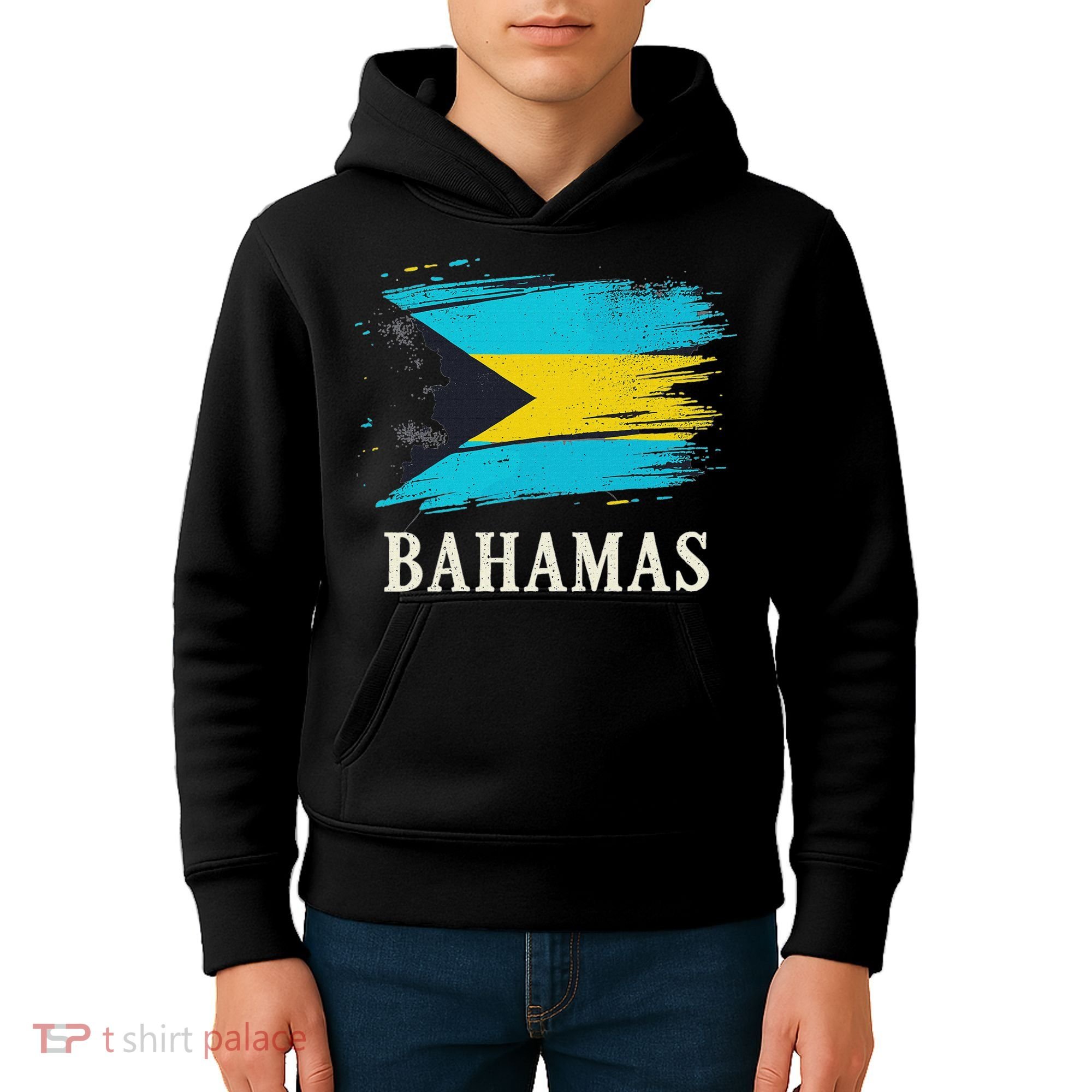Bahamas Flag Bahamas Vacation Kids Hoodie