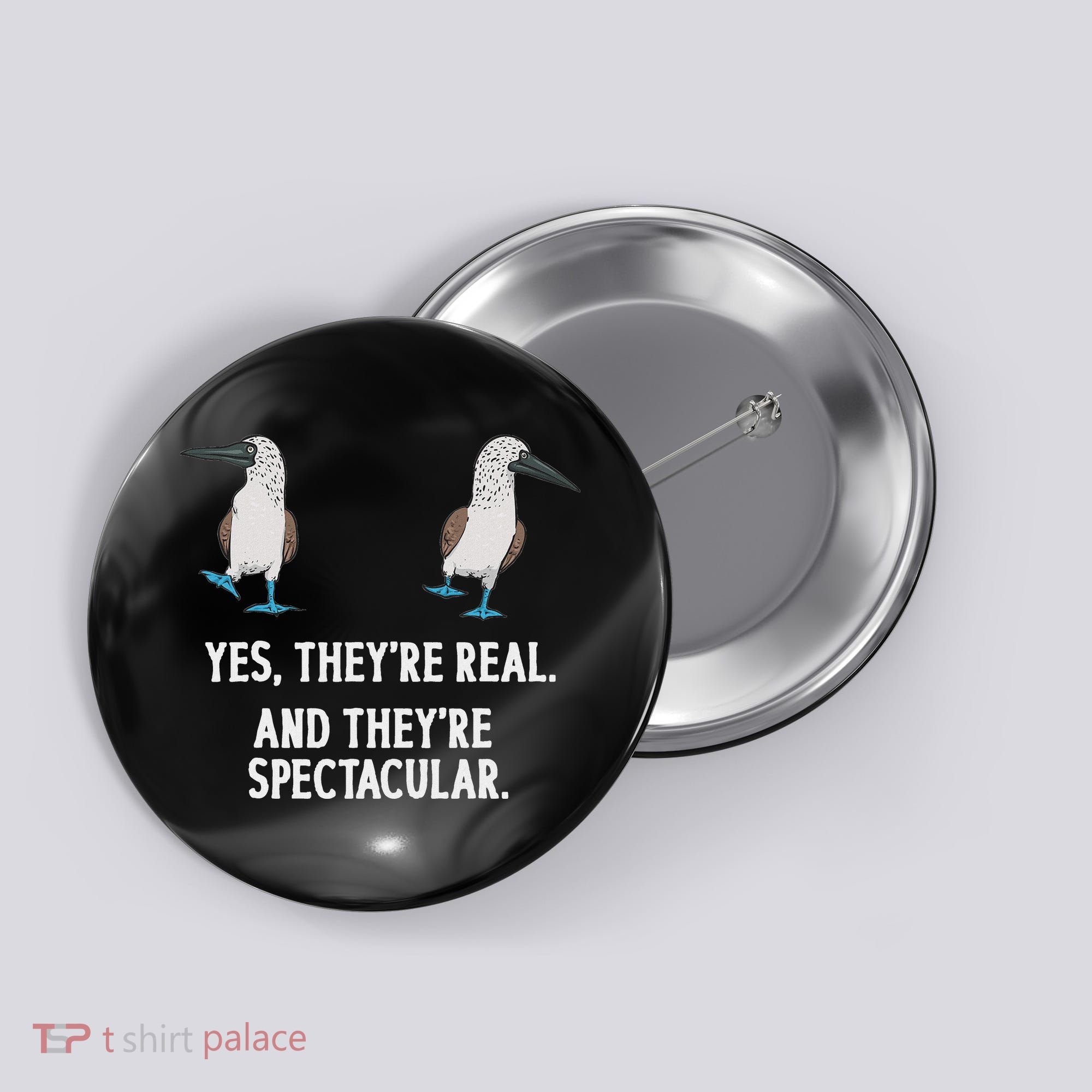 Blue Footed Booby Seabird Boobies Button