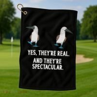 Blue Footed Booby Seabird Boobies Golf Towel thumb 1