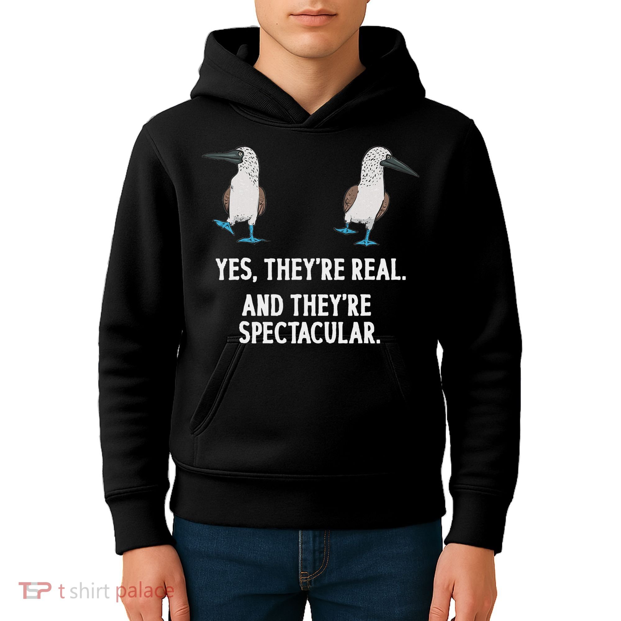 Blue Footed Booby Seabird Boobies Kids Hoodie