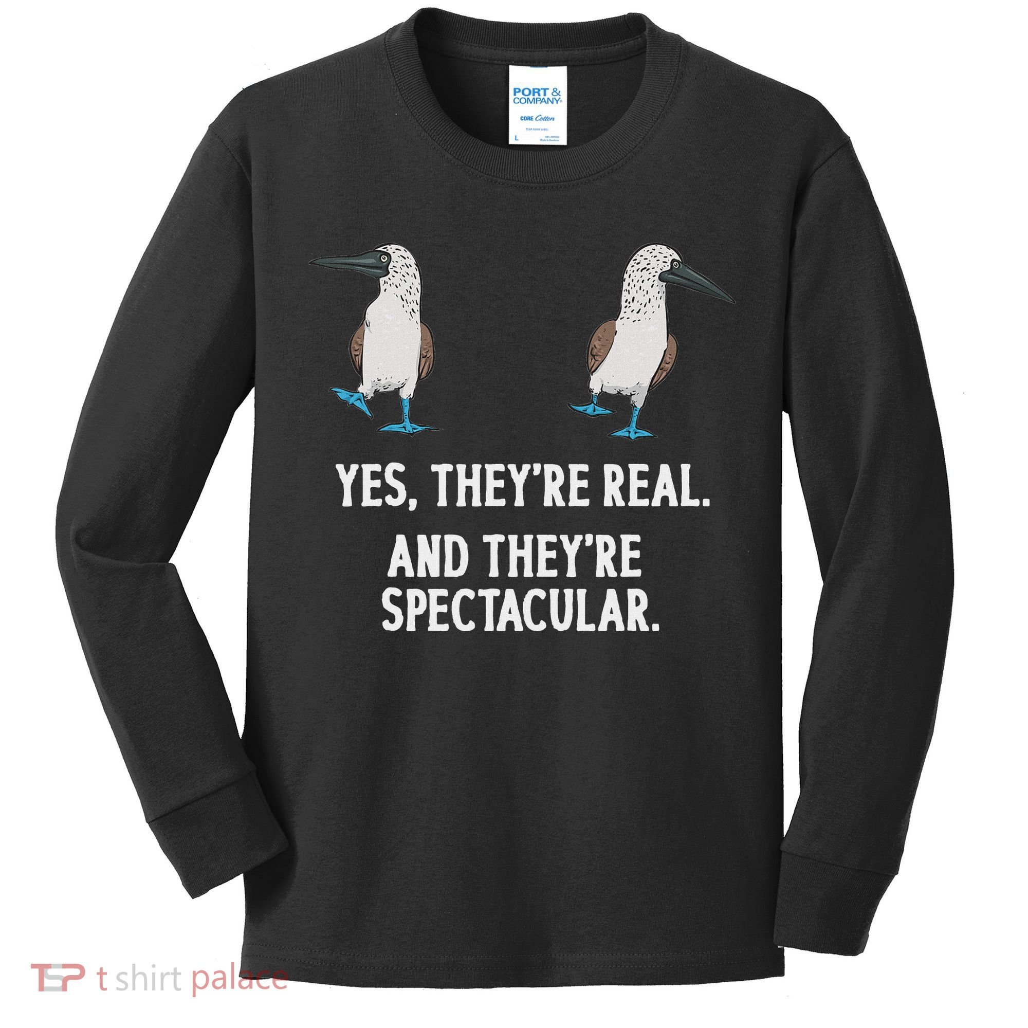 Blue Footed Booby Seabird Boobies Kids Long Sleeve Shirt