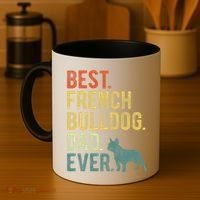 Best French Bulldog Dad Ever Dog Daddy Fathers Day Coffee Mug thumb 4