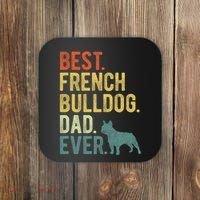 Best French Bulldog Dad Ever Dog Daddy Fathers Day Coaster thumb 0