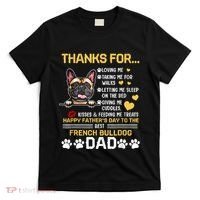 Best French Bulldog Dog Dad Lover Happy Fathers Day T-Shirt thumb 0