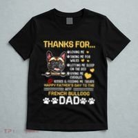 Best French Bulldog Dog Dad Lover Happy Fathers Day T-Shirt thumb 5