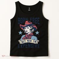 Born Free But Now IM Expensive 4th Of July Tank Top thumb 2