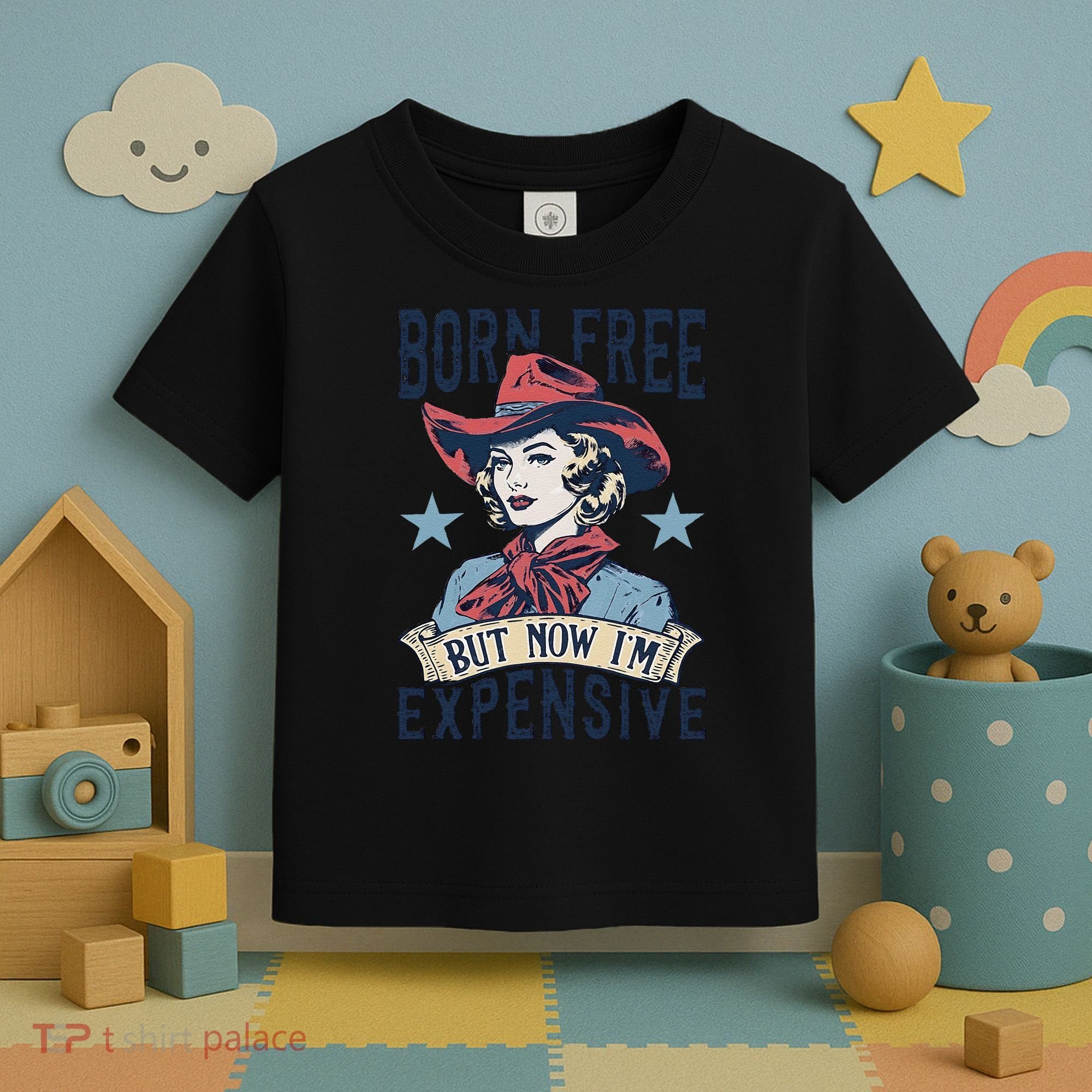 Born Free But Now IM Expensive 4th Of July Toddler T-Shirt