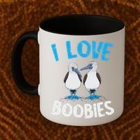 Blue Footed Booby I Love Boobies Blue Footed Booby Lover Coffee Mug thumb 2