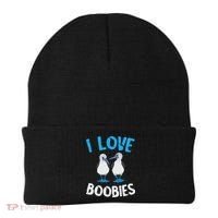 Blue Footed Booby I Love Boobies Blue Footed Booby Lover Beanie thumb 0