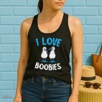 Blue Footed Booby I Love Boobies Blue Footed Booby Lover Women's Tank Top thumb 2