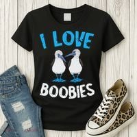 Blue Footed Booby I Love Boobies Blue Footed Booby Lover Women's T-Shirt thumb 3
