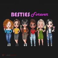 Besties Forever Bff Best Friends Drinking Buddies Coaster thumb 2
