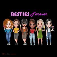 Besties Forever Bff Best Friends Drinking Buddies Women's Hoodie thumb 2