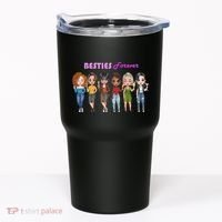 Besties Forever Bff Best Friends Drinking Buddies Tumbler thumb 0