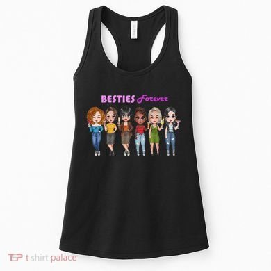 Besties Forever Bff Best Friends Drinking Buddies Women's Tank Top