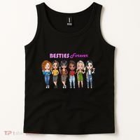 Besties Forever Bff Best Friends Drinking Buddies Tank Top thumb 2