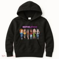 Besties Forever Bff Best Friends Drinking Buddies Kids Hoodie thumb 0