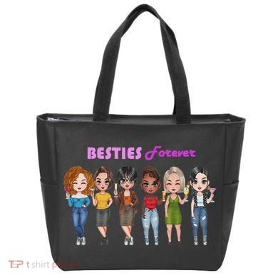 Besties Forever Bff Best Friends Drinking Buddies Tote Bag