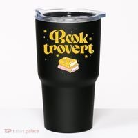 Booktrovert Funny Book Lover Reading Tumbler thumb 0