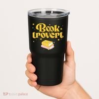 Booktrovert Funny Book Lover Reading Tumbler thumb 2